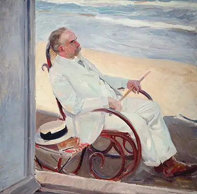 Antonio Garcia at the Beach Joaquin Sorolla